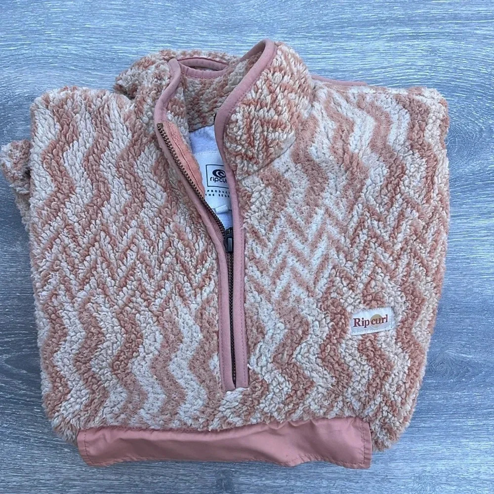 Rip Curl Drifter Polar Fleece, pink chevron - Picture 8 of 11
